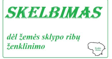 Šešuolėlių II k. bus vykdomas žemės sklypo ribų ženklinimas Šešuolėlių II k. bus vykdomas žemės sklypo ribų ženklinimas
