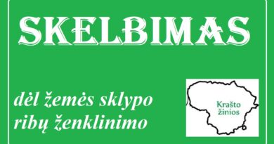 Šešuolėlių I k. bus vykdomi žemės sklypo matavimai Šešuolėlių I k. bus vykdomi žemės sklypo matavimai