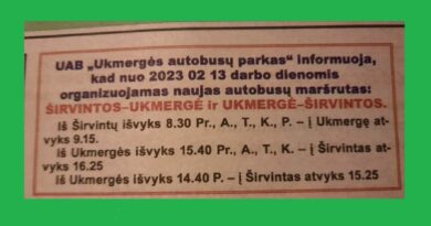 Organizuojamas naujas autobusų maršrutas Organizuojamas naujas autobusų maršrutas