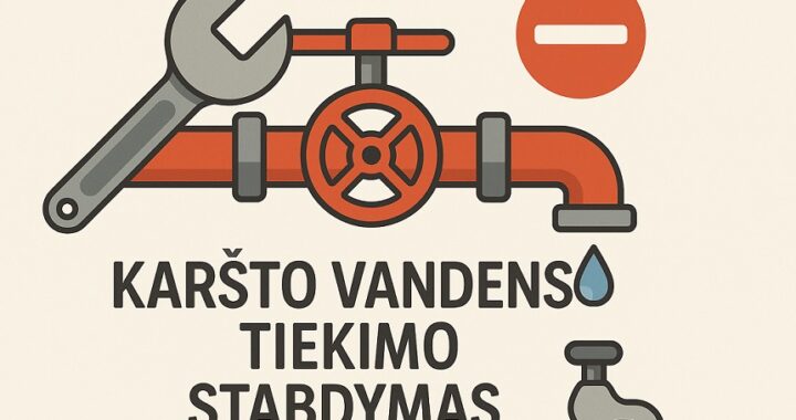 Laikinai stabdomas karšto vandens tiekimas Širvintų mieste