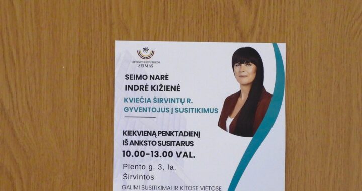 Dėl susirūpinusių Širvintų r. senjorų Seimo narė kreipėsi į Energetikos ministeriją
