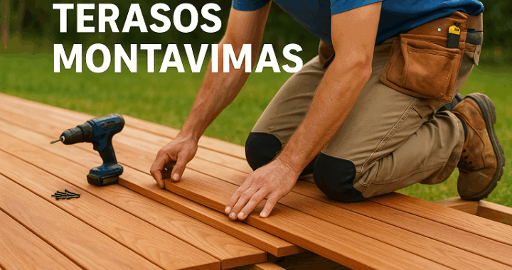 Terasos montavimas: žingsnis po žingsnio