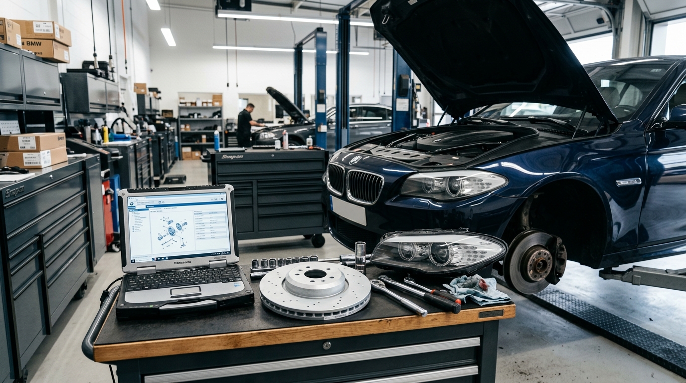 BMW F10 dalys internetu į ką atkreipti dėmesį