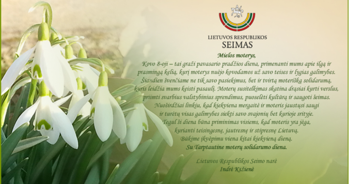 Su tarptautine moterų solidarumo diena!