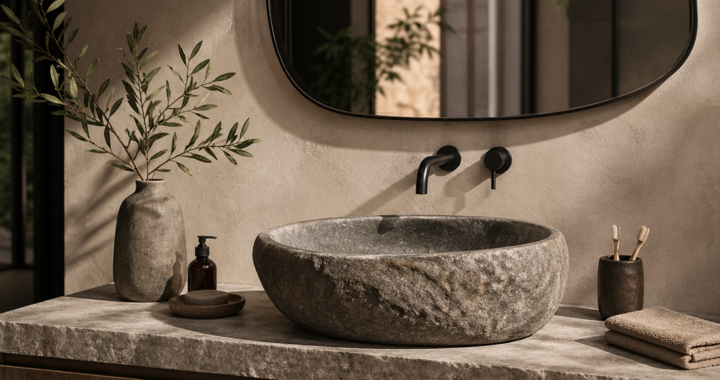 Akmens praustuvai vonios kambariui – estetika, kuri išlieka kasdien