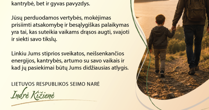 Sveikinimas tėčiams, seneliams, globėjams