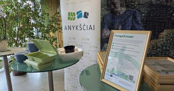 Daugkartinių maisto pakuočių sistema – „Change(K)now!“ projektas Anykščiuose kuria tvarią ateitį verslui ir gyventojams